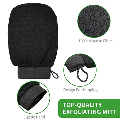 Moroccan Hammam Exfoliating Shower Gloves – Dead Skin Removal & Korean Massage Scrub Mitt
