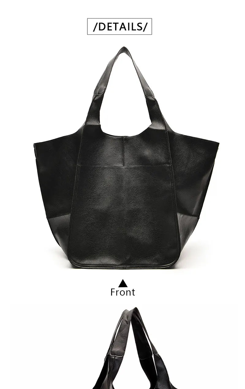 Rretro Handmade Large Beach Tote Bag – High Capacity Zipper Shoulder Handbag for Ladies