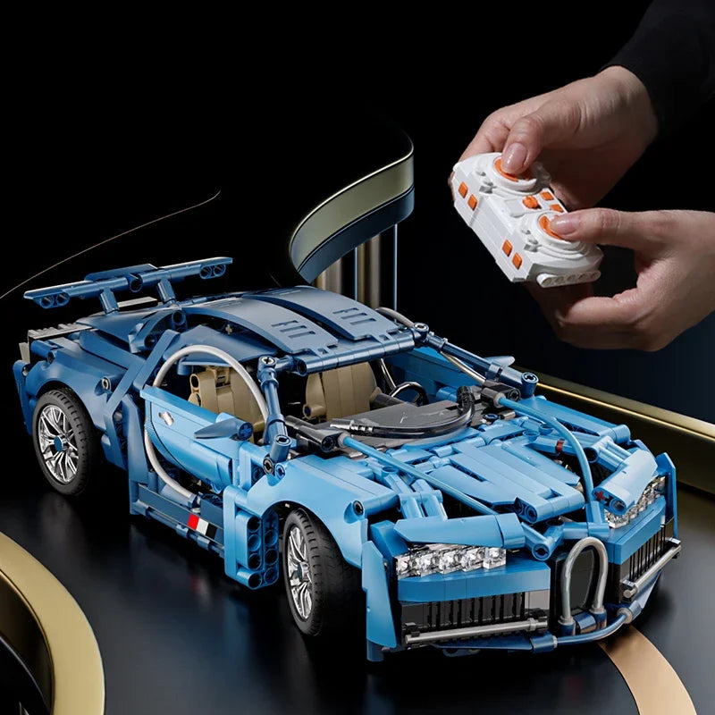 1280PCS Technical Racing Sports Car Building Blocks – Mechanical Supercar Model Kit Puzzle Toy for Kids & Adults Gift