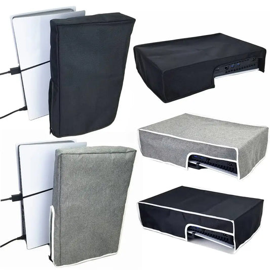 PS5 Slim Console Dust Cover – Waterproof Protective Sleeve for Vertical/Horizontal Use, Dust Proof Case for PlayStation 5 Slim