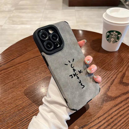 Flip Leather Phone Case for iPhone 11-16E Pro Max Plus - Fashion Streetwear Protective Cover