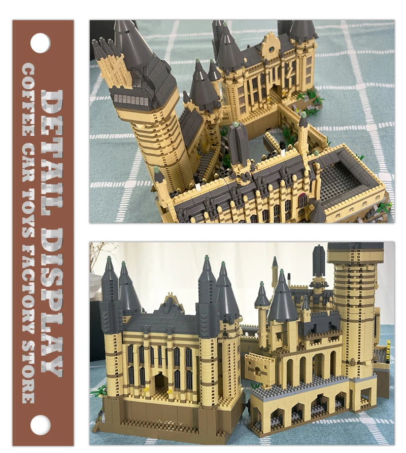 Creative Magic School Diamond Bricks Set — Medieval Castle MOC Building Blocks DIY Toy for Kids & Adults, Perfect Christmas Gift