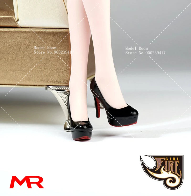 1/6 Scale Fashion Girl High Heel Shoes — Stiletto Court Shoe Model for 12" TBL PH Female Action Figures