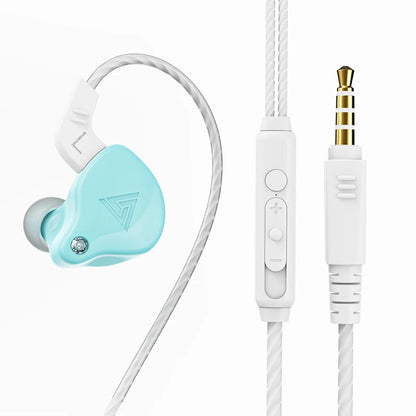 QKZ AK3 Wired Earphones - HiFi Bass Headphones with Microphone for Gaming, Sports & Music