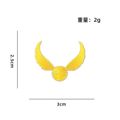 4-Piece Cartoon Enamel Brooch Set - Cute Metal Pins for Backpacks, Clothing & Gift Accessories