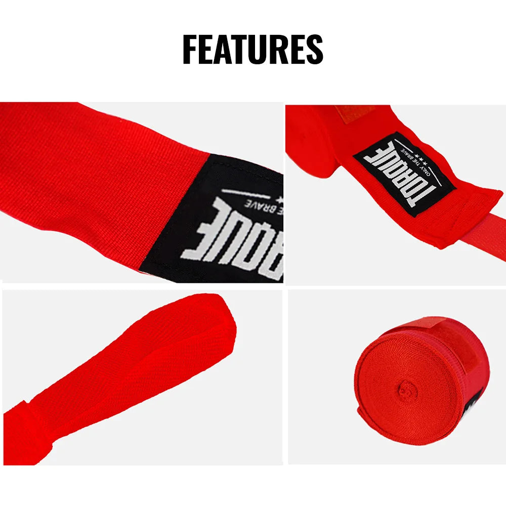 3M/5M Cotton Boxing Bandage - Muay Thai Wrist Wraps for Combat, Kickboxing, Training & Competition Protection