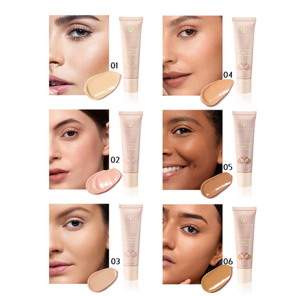 30ml Matte Liquid Foundation Cream – Long-Wear, Oil-Control, Full Coverage Waterproof Concealer for Wheat Tone Makeup