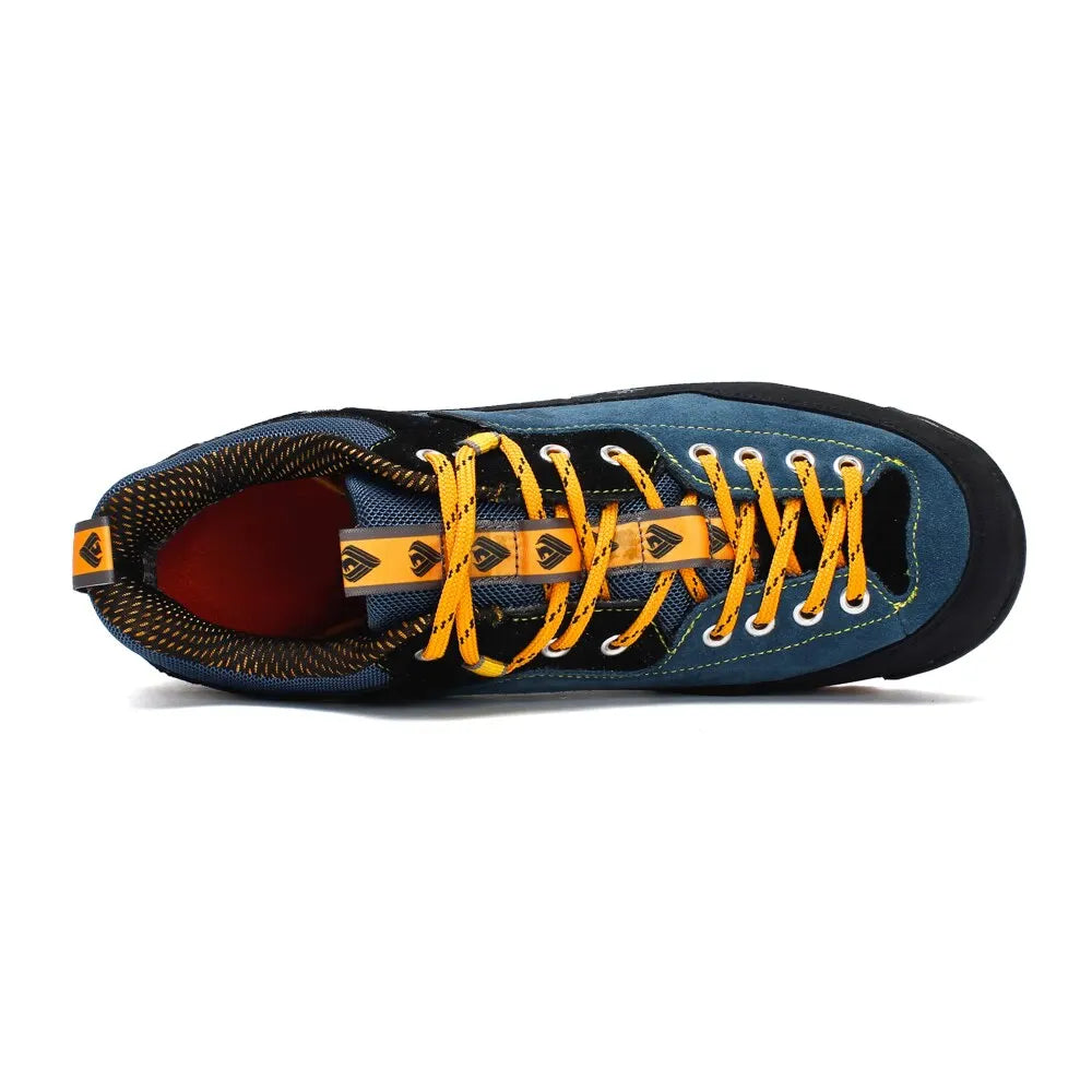 Men's Waterproof Hiking Shoes - Anti-Collision Climbing Shoes, Fashion Outdoor Casual Lace-Up Sneakers