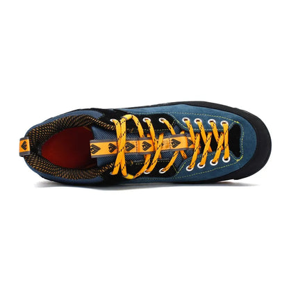 Men's Waterproof Hiking Shoes - Anti-Collision Climbing Shoes, Fashion Outdoor Casual Lace-Up Sneakers