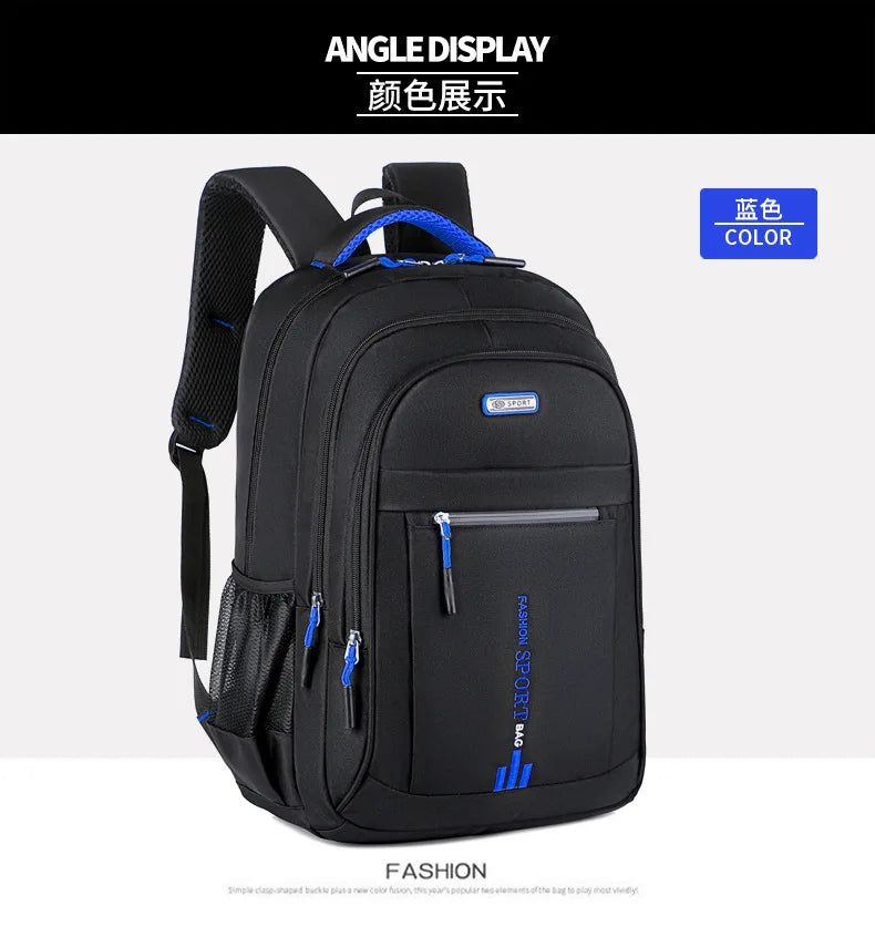 Men’s Oxford Waterproof Backpack – Business Laptop Rucksack for Travel, Work & High School Students