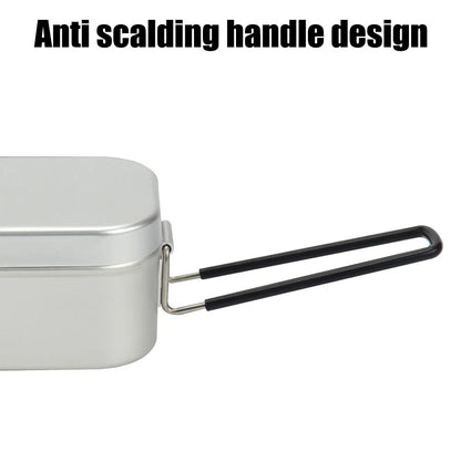 Ultralight Camping Tableware & Cookware Set - Lunch Box, Cooking Pots, Outdoor Cutlery, Picnic & Hiking Kitchen Accessories