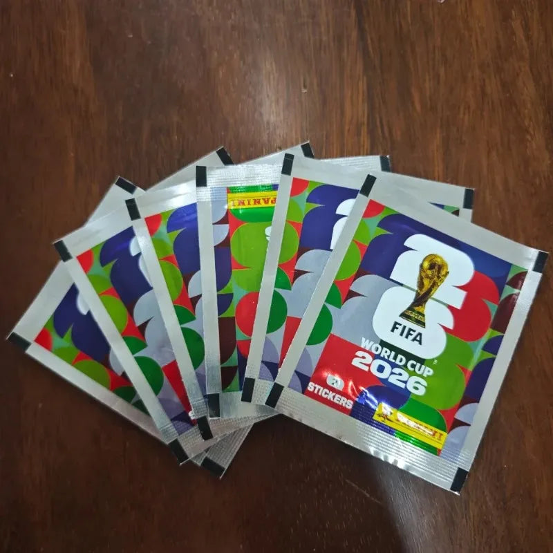 Panini 2026 World Cup Sticker Collection - 50-Pack Soccer Player Stickers with Complete Album for Football Fans