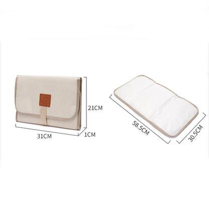 Waterproof Baby Diaper Changing Mat – Portable Foldable Play Mat, Washable Compact Travel Nappy Mat