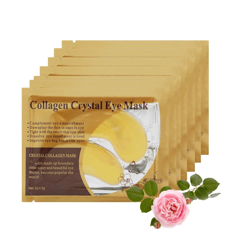 20 Pcs Gold Collagen Crystal Eye Masks – Firming & Moisturizing Nourishing Eye Patches