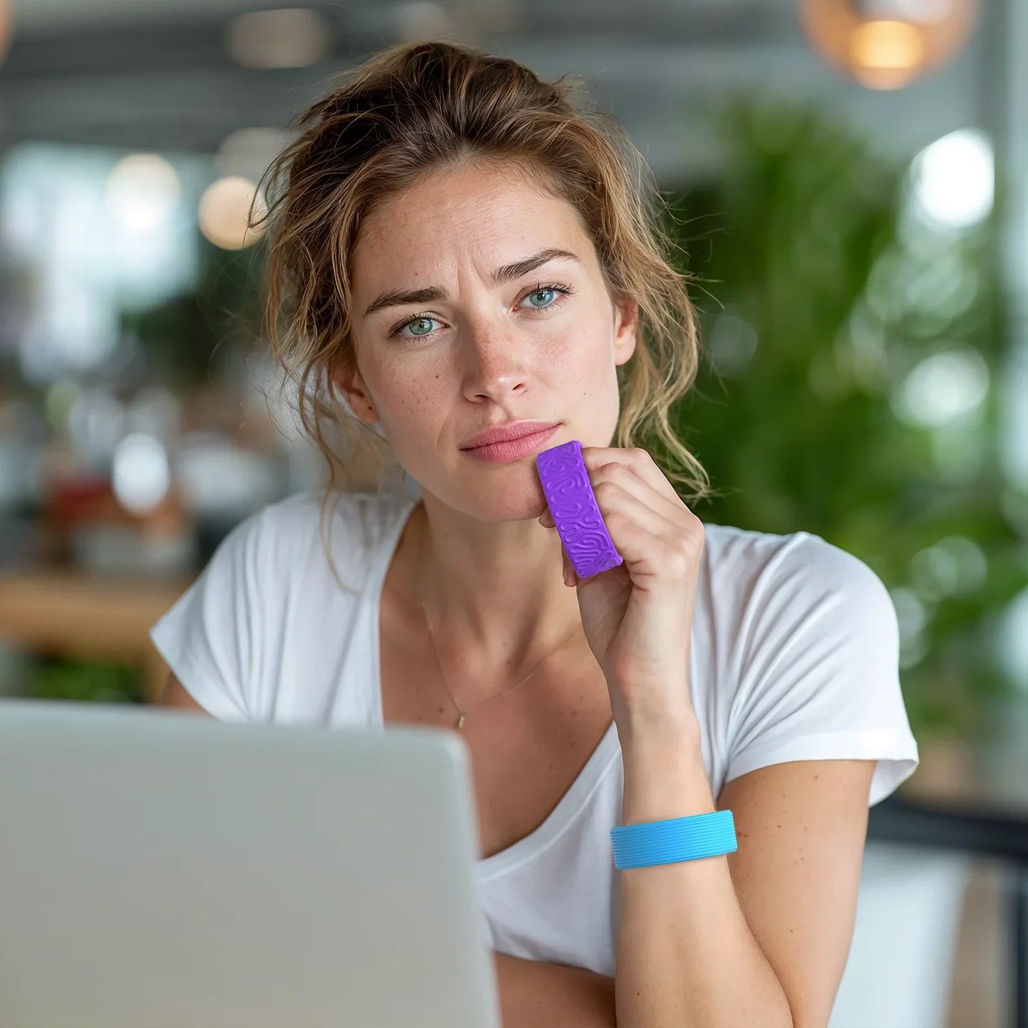 Textured Silicone Fidget Slap Bracelet Toy – Sensory Stress Relief Calming Fidget for Autism Support, Adults & Office Desk Use