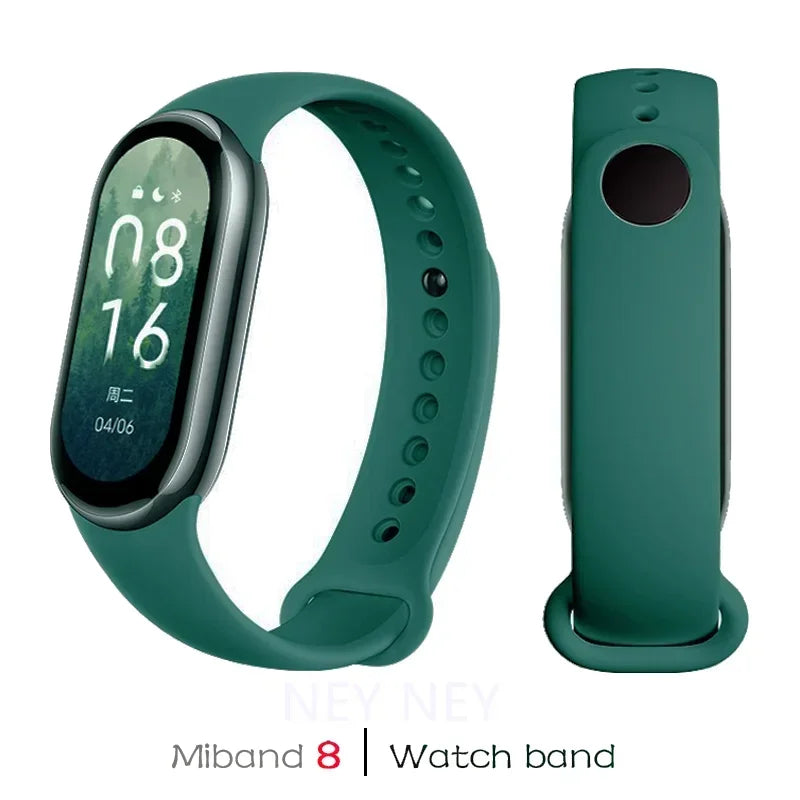 Waterproof Silicone Sport Strap for Xiaomi Mi Band 8/9 NFC – Replacement Smartwatch Bracelet