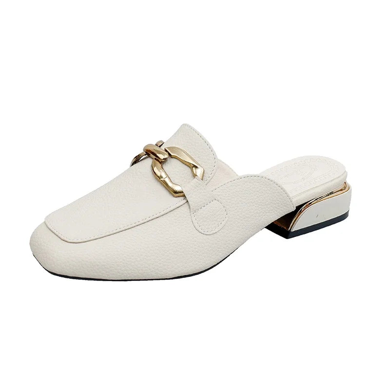 2024 Spring Summer Women’s Straw Mules – Bowknot Round Toe Fisherman Slippers