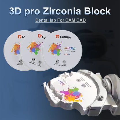 Dental Zirconia Block 3D PRO – Multilayer 98mm Disc for CAD/CAM, 16 Colors