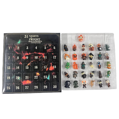 Halloween Advent Calendar - 7/15/31-Day Countdown with Collectible Eerie Figurines Gift Box