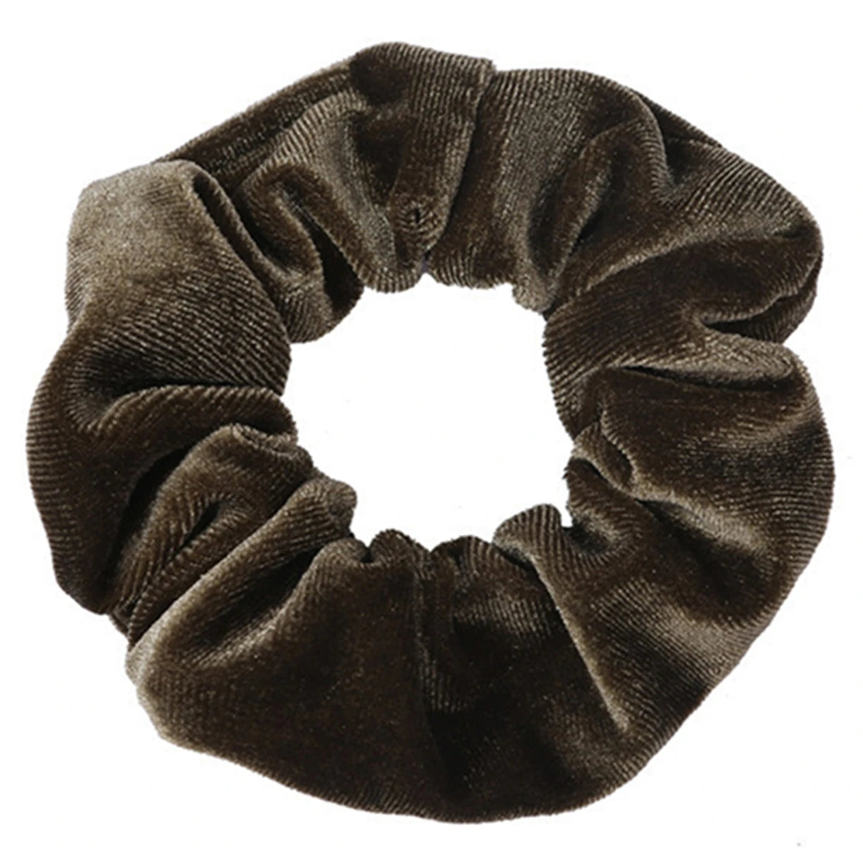10/6/1Pcs Velvet Hair Scrunchies Set for Women – Solid Color Elastic Ponytail Hair Bands & Headband Accessories (Black Pack)