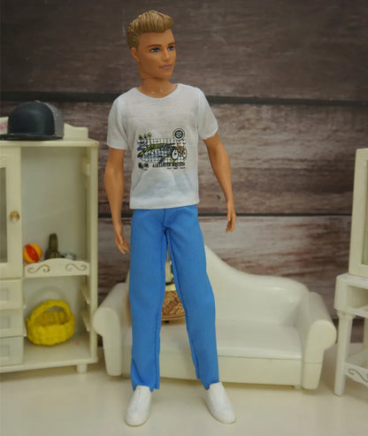 30cm Male Anime Doll Clothes – 1/6 BJD Fashion Casual Suit for KEN Dolls, DIY Reborn Toy Accessories & Gifts