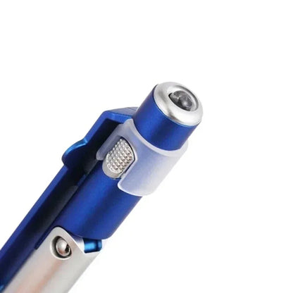 4-in-1 Multifunction Ballpoint Pen — LED Light, Foldable Phone Holder, Night Reading, Writing Pencil for Office, School, and Students