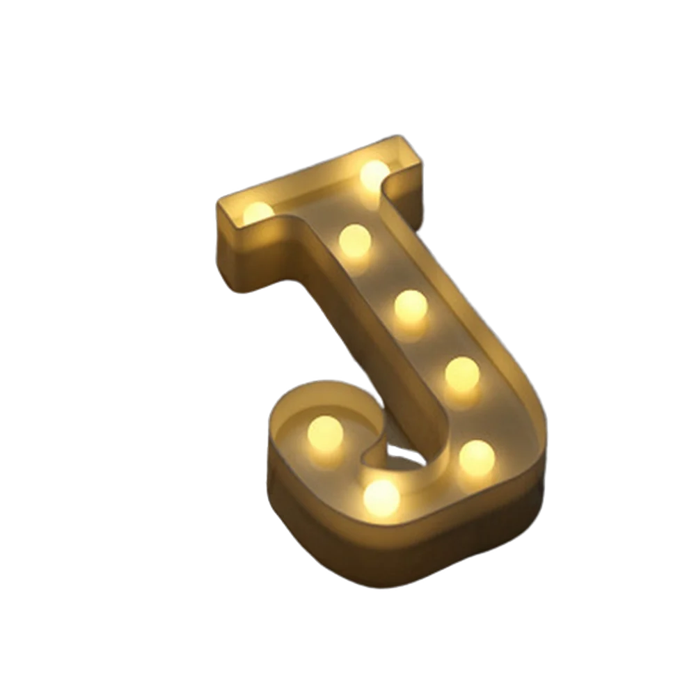LED Number & Letter Night Light - Luminous A-Z Alphabet & 0-9 Lamp for Party and Wedding Decor