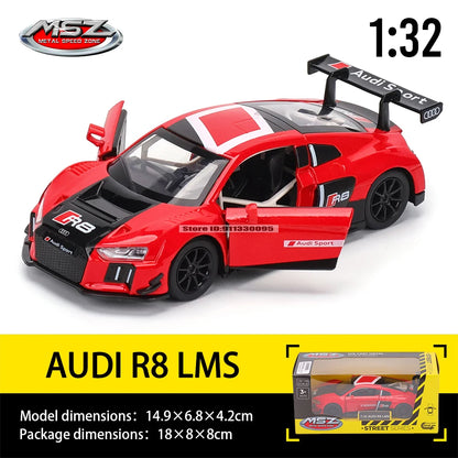 MSZ 1:32 Die-Cast Car Model — Porsche 911 GT3 RS, Audi, BMW & Nissan Alloy Toy Collectible, Decorative Gift for Kids & Adults
