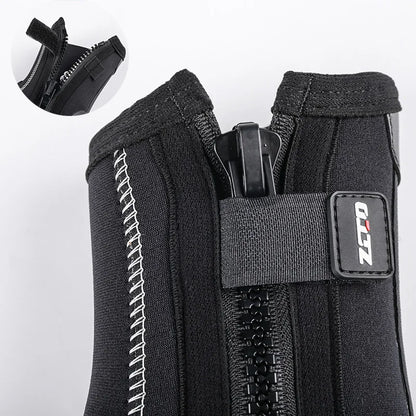 5mm Neoprene Dive Boots with Side Zipper – Wetsuit Shoes for Men & Women, Snorkeling & Scuba Diving Water Sports Accessories