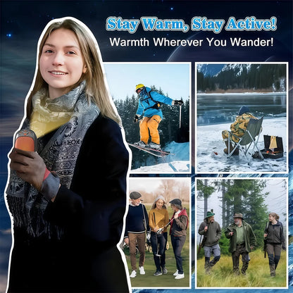 2-Pack Rechargeable Hand Warmers 2000mAh – Electric Pocket Heater for Christmas, Outdoors, Hunting, Golf & Camping