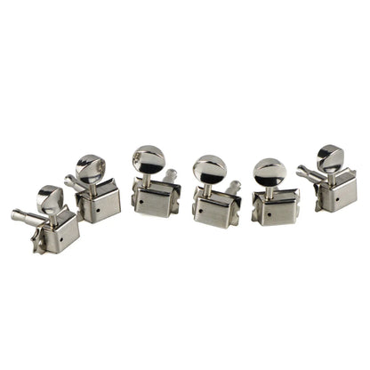 FLEOR 6-in-Line Nickel Silver Electric Guitar Tuners — Vintage Machine Heads, Tuning Keys Pegs for 6R Guitar
