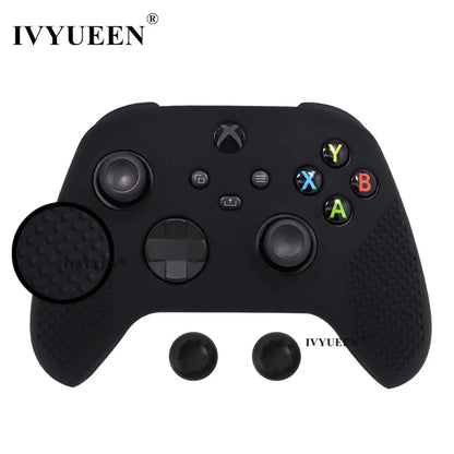 IVYUEEN MixColor Protective Silicone Case for Xbox Series S/X Controller — Thumbstick Grip Caps & Gamepad Cover