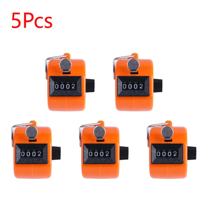 Handheld 4-Digit Tally Counter – Mechanical Manual Palm Clicker for Number Counting, Assorted Colors