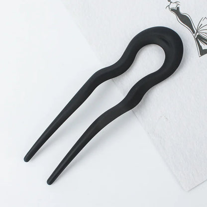 Elegant Fashion Hair Sticks Fork Hairpin - U Shape Hair Clip Pins for Women and Girls - Hair Bun Maker and Headwear Accessory