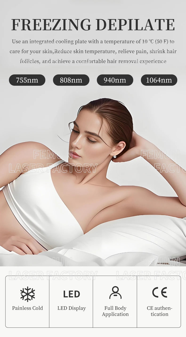 2-in-1 808nm Diode Laser Hair Removal & Picosecond Tattoo Machine – Portable 4000W Q-Switched Device