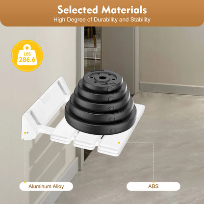 90° Folding Shower Seat – Wall-Mounted Waterproof Bench Stool, White Bathroom & Porch Seat, Supports Up to 130kg, 32×34cm