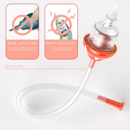 Baby Nasal Suction Cleaner - Nose Cleaning Aspirator and Mucus Removal Tool for Infants and Children