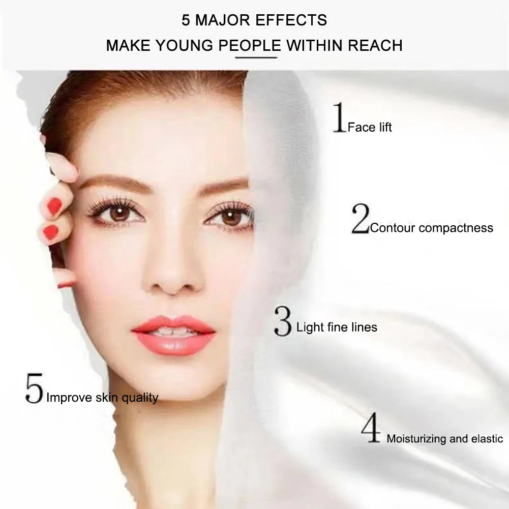 Collagen Protein Threads for Face Care – Needle-Free Gold Absorbent Anti-Aging Skincare Lines for Women