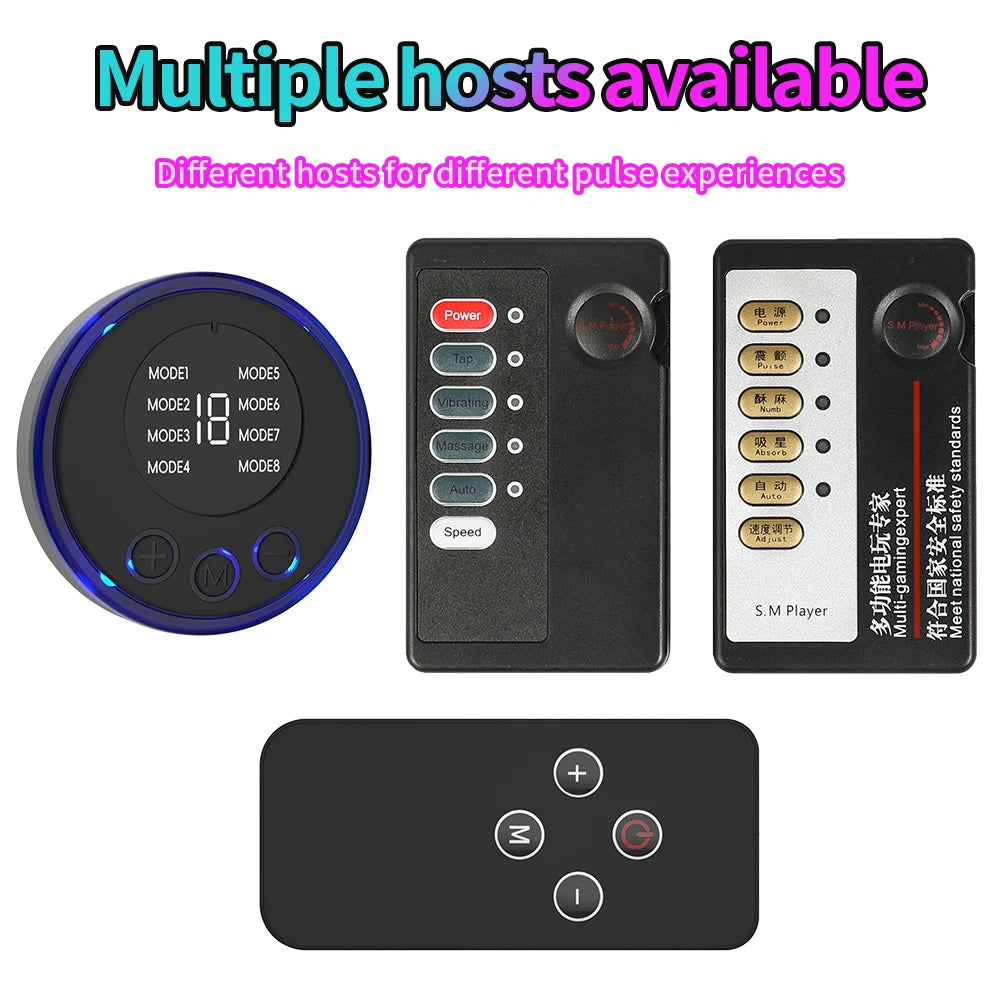 Electric Nipple Clamps & Breast Massager - Adjustable BDSM Sensation Toy for Adult Couples