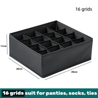 Underwear & Socks Organizer Box – Drawer Dividers for Bras, Pants, Scarves, Ties, Jeans, and Clothing Storage