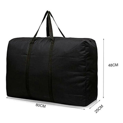 Extra Large Waterproof Moving Bag - Foldable Non-Woven Storage Tote for Laundry, Shopping & Travel Packing