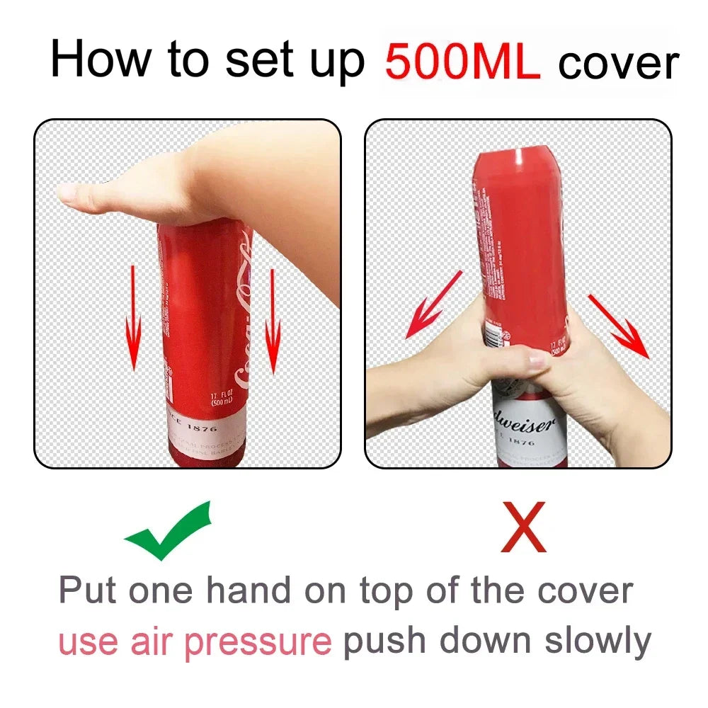 330ml-500ml Beer Can Cover – Thermal Bottle Sleeve Holder for Cola, Sporting Events, Parties & Golf