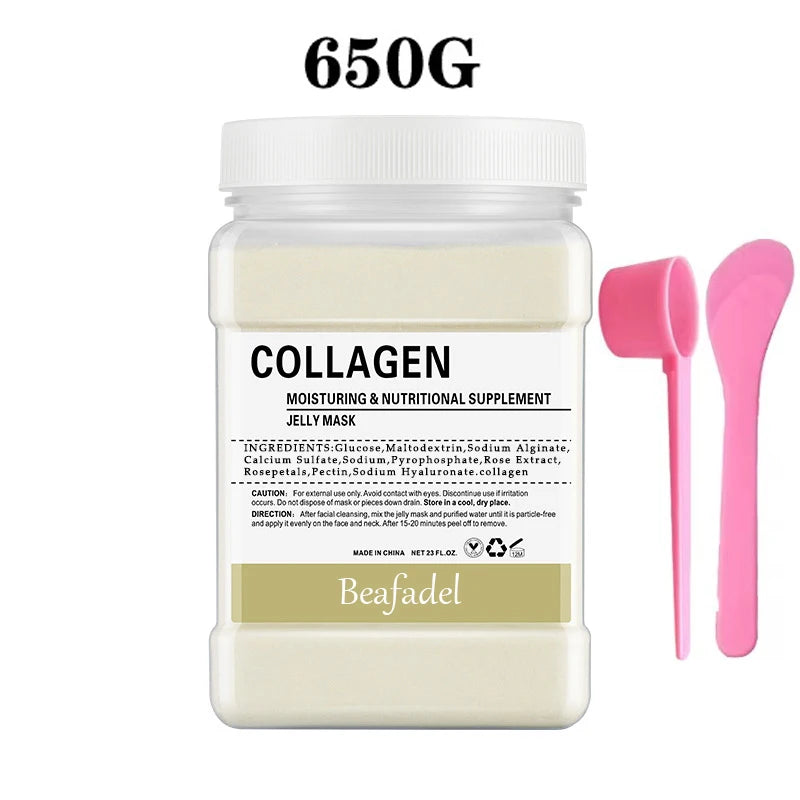 650g Rose Jelly Mask Powder – Peel-Off Hydroplastic Crystal Collagen Facial Mask for Face Care