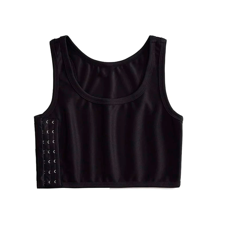Flat Breast Binder Tomboy Tank Top – Seamless Summer Shaper Vest for Women