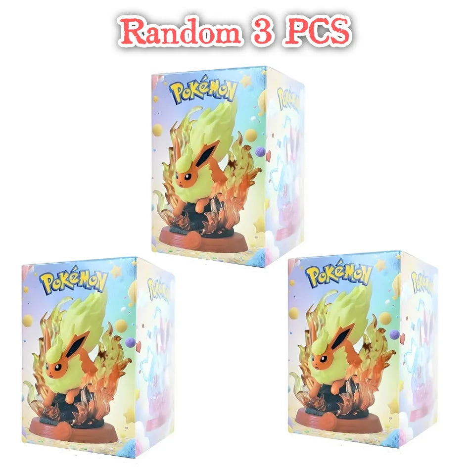 Pokémon Pikachu and Eevee Blind Box Figures - 8-Style Anime Collectible Action Dolls and Desktop Decorations for Birthday Gifts