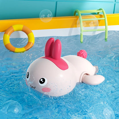 Baby Bath Toys Clockwork Swimming Animals – Cute Kids Bath & Shower Water Play Toys for Bathtub Fun and Learning