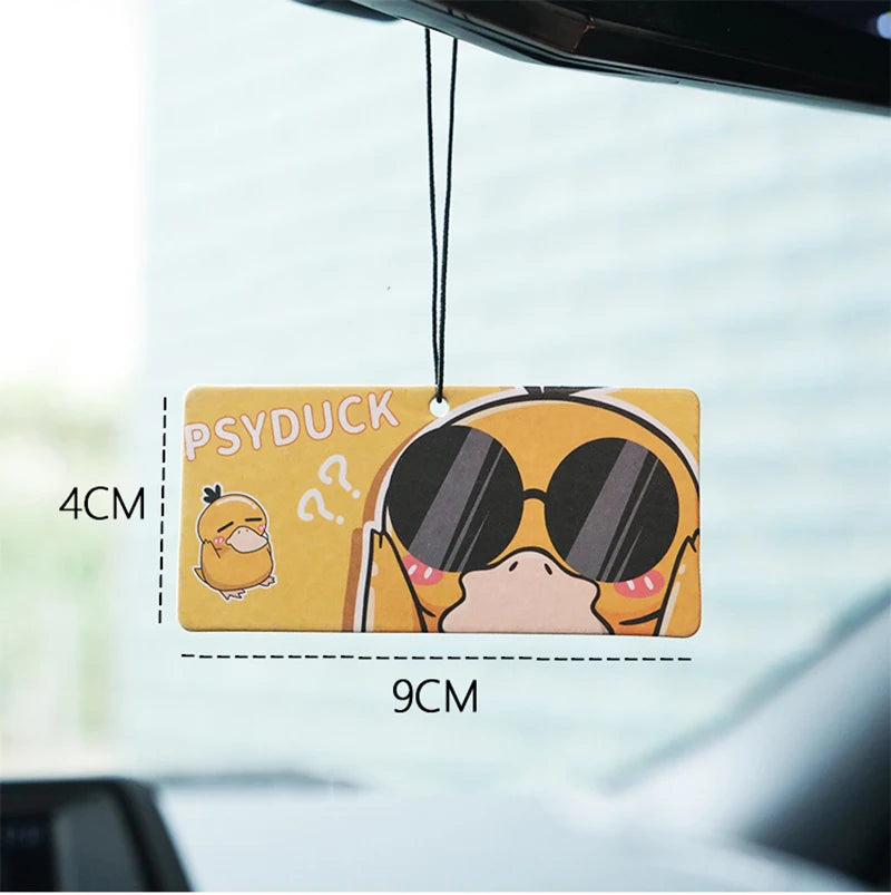 Pokemon Car Fragrance Tablets – Kawaii Anime Pikachu, Psyduck & Squirtle Pendant for Kids