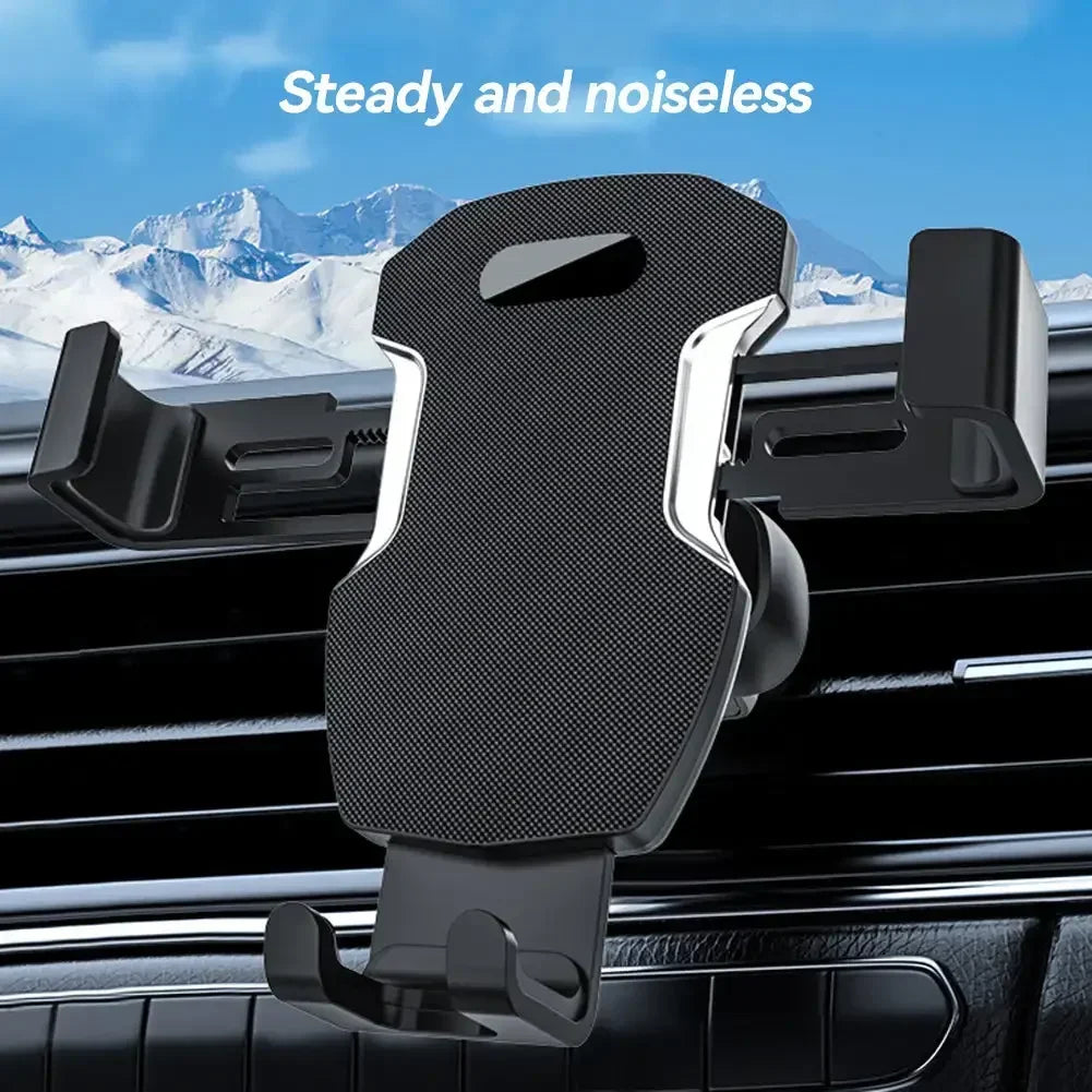 Universal Car Air Vent Phone Holder - 17mm Ball Head Round Clip Mount for Mercedes Benz Vent Outlet