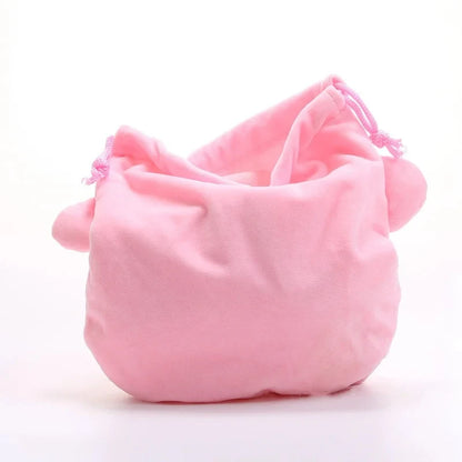 Star Kirby Cosplay Storage Bag – Cute Kawaii Drawstring Cosmetic & Coin Purse, Portable Cartoon Toy Gift