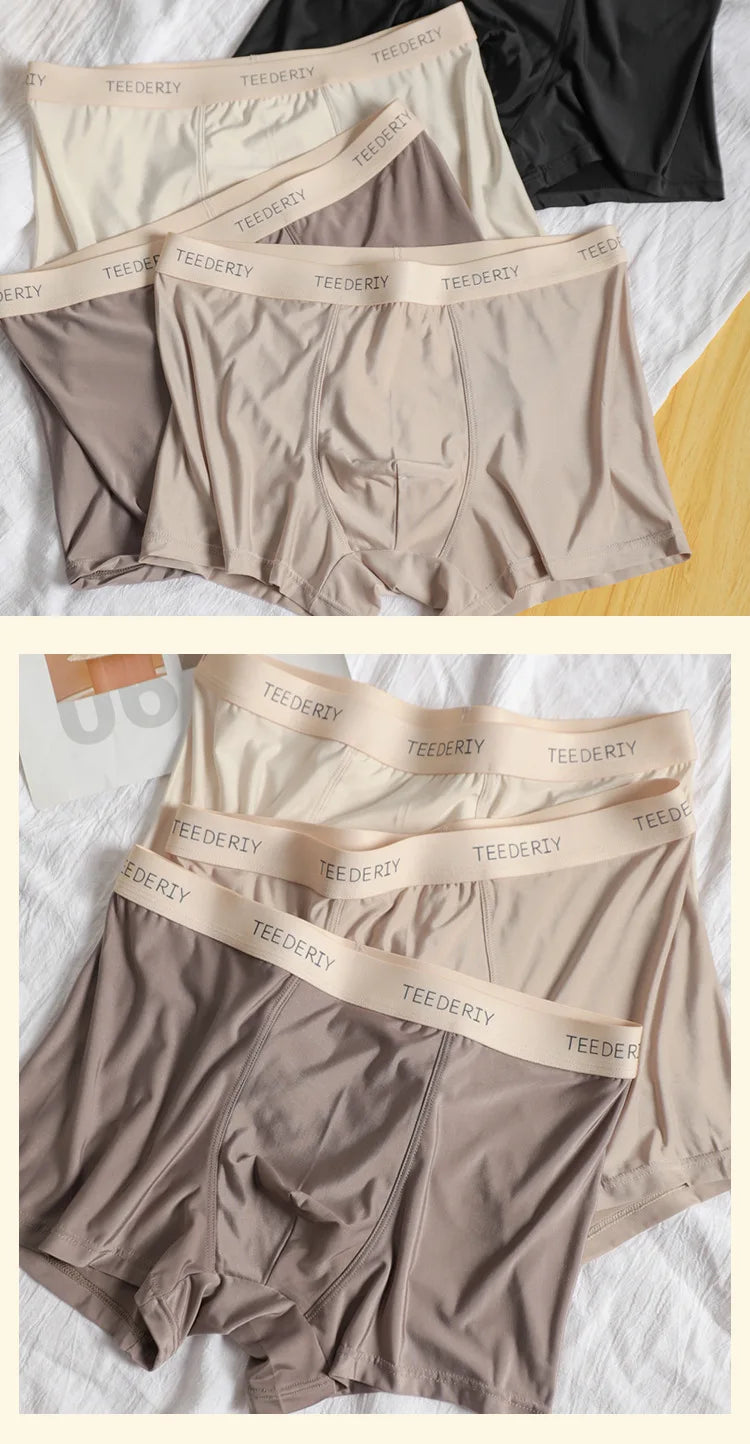 Men's Ice Silk Graphene Boxer Shorts – Ultra-Thin, Breathable, Comfortable Trunks Underwear